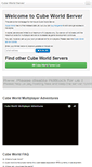 Mobile Screenshot of cubeworldserver.com